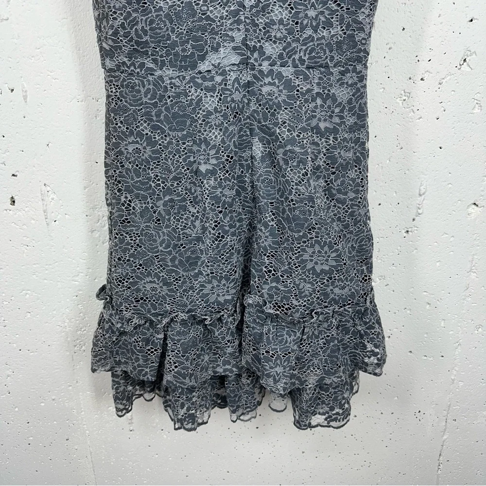 Altar'd State Size Small Nightshade Gray Lace Lined Dress NEW